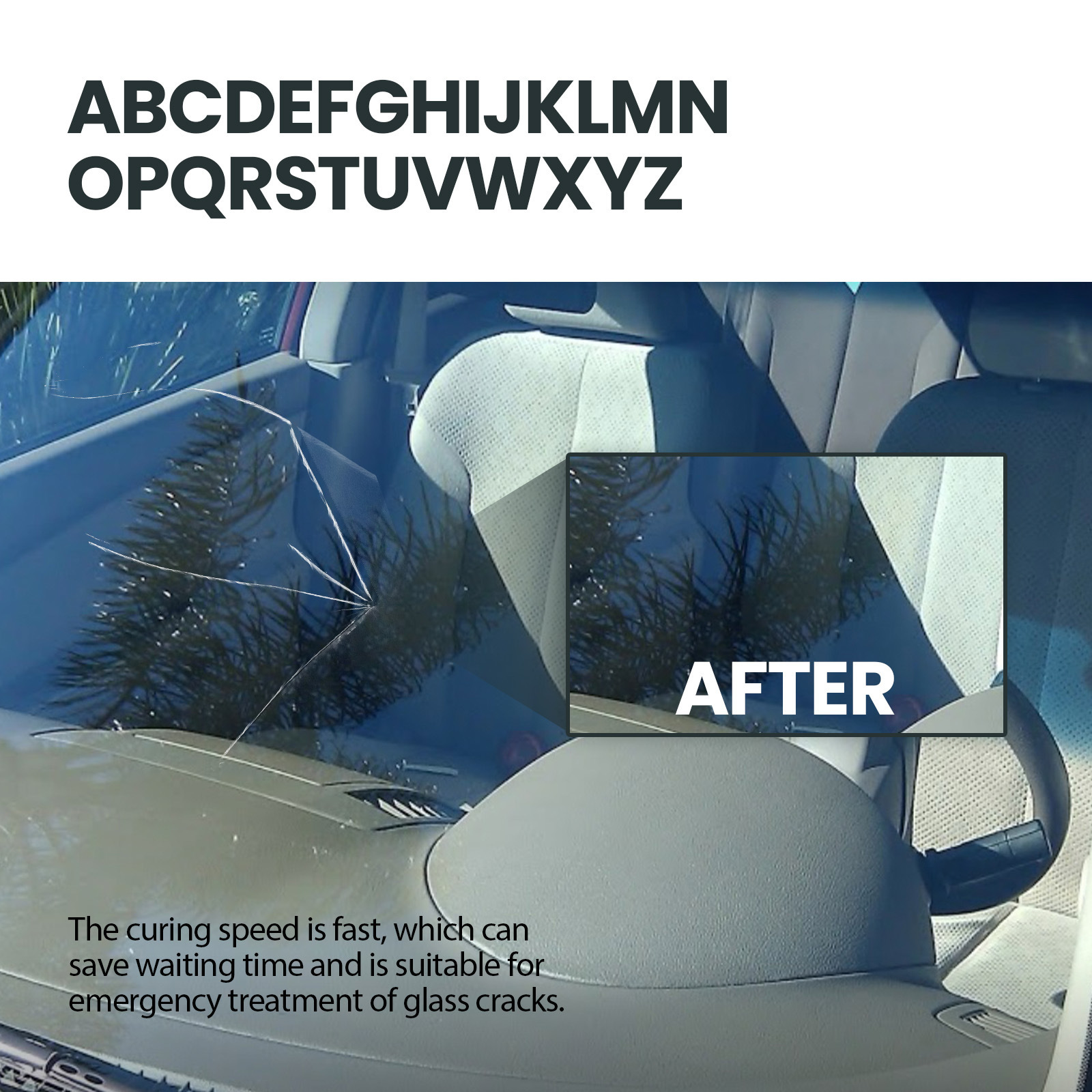 Homonth Windshield Kit Special Adhesive Liquid for Repairing Cracked and Broken Car Windshields