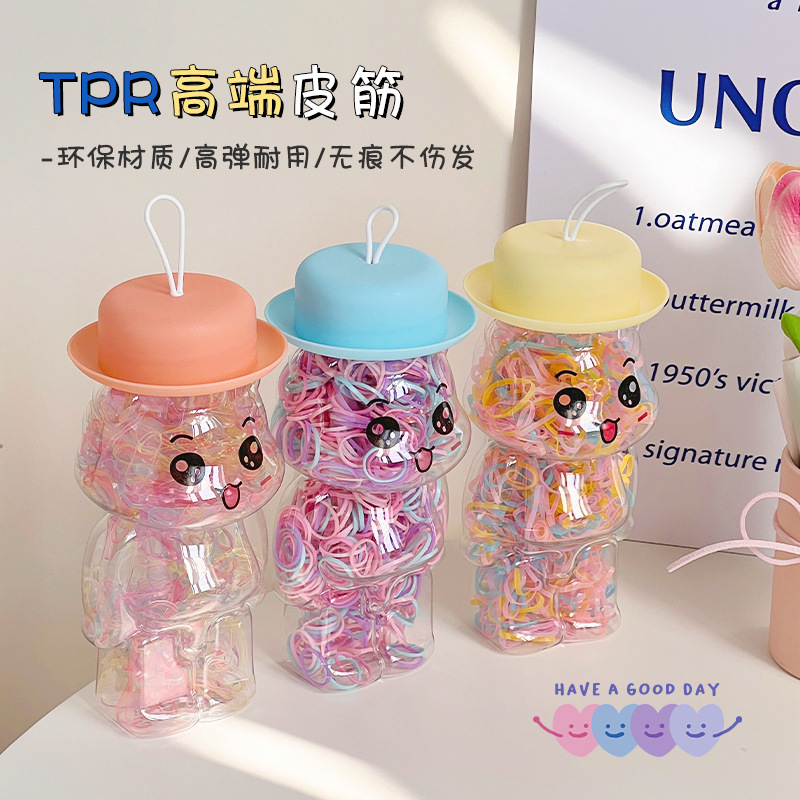 Single-use small elastic headband for children, non-damaging hair, colorful hair accessories, baby hair ribbon for girls, rubber band filling