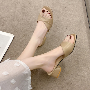 (Трансграничная торговля), пляжные универсальные летние модные тапочки, подходят к юбкам