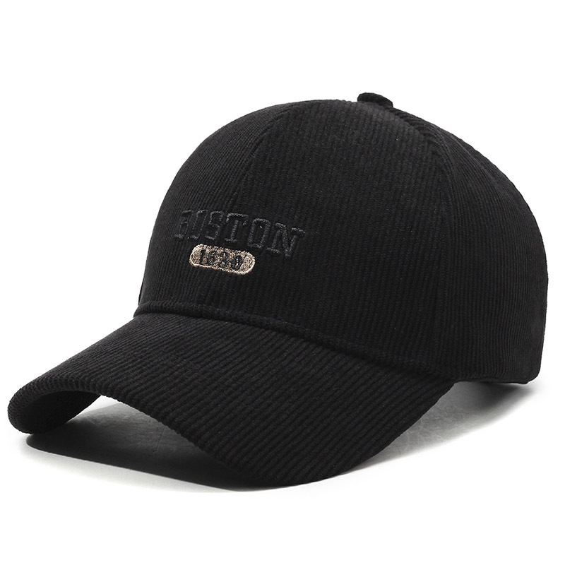 Vielseitige Baseballkappe Aus Cord Für Damen Und Herren Winter_voghion.com