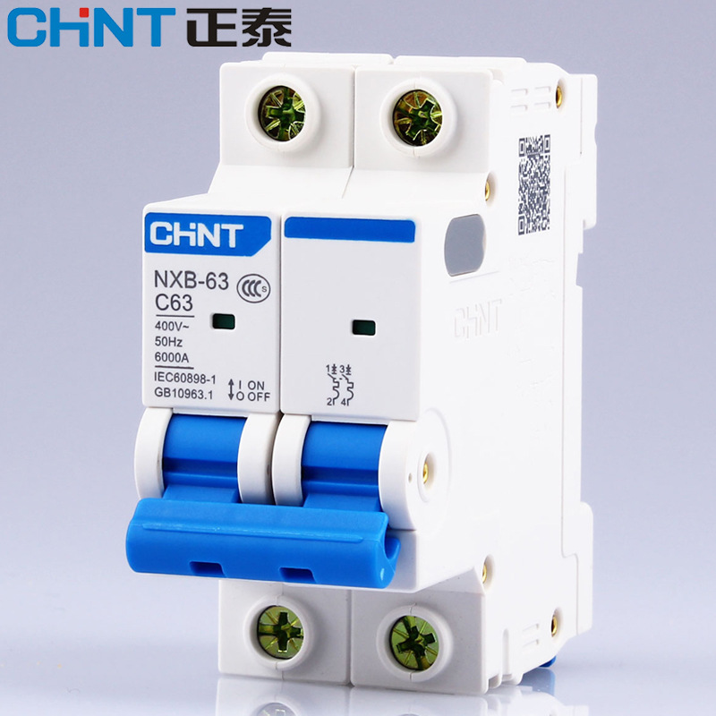 Interruptor de aire Zhengtai NXB - 63 puerta principal doméstica eléctrica de dos fases tipo C interruptor abierto abierto 2P 10A16A20A25A