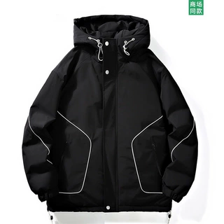 MLBTREE跨境专供大码新国标白鸭绒羽绒服男冬季冲锋衣户外登山服