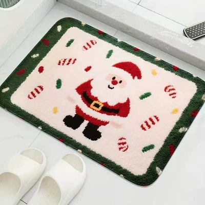 Avtomobil döşəmə paspasları decorative mats for the entryway - yy0721-christmas-11-4060cmskin-friendly-imitation-cashmere