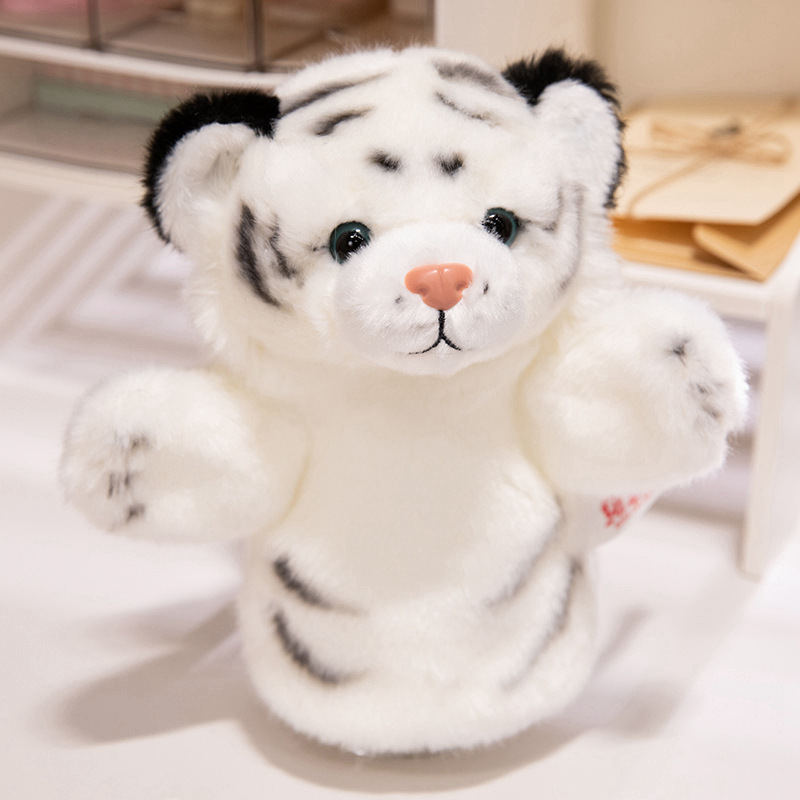 模擬タイガー人形ぬいぐるみかわいいシロクマ人形ホワイトタイガー布人形子供の誕生日プレゼント|undefined