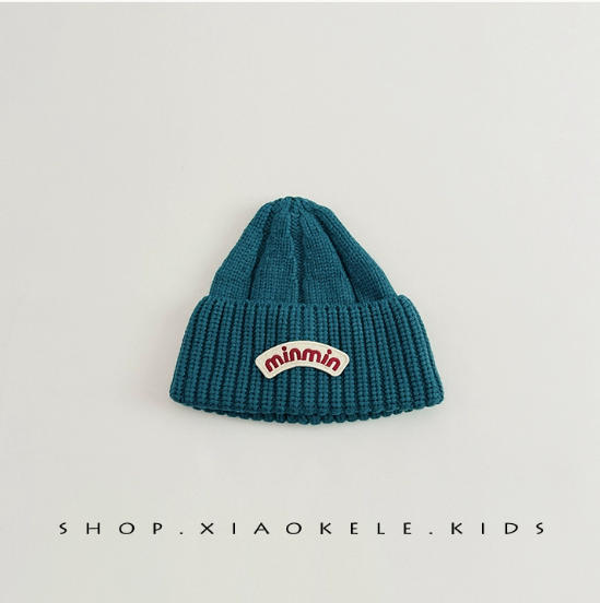 ins bebés coreanos de color sólido extranjero para niños madres y bebés sombreros de lana otoño y invierno estilo coreano sombreros de punto versátiles