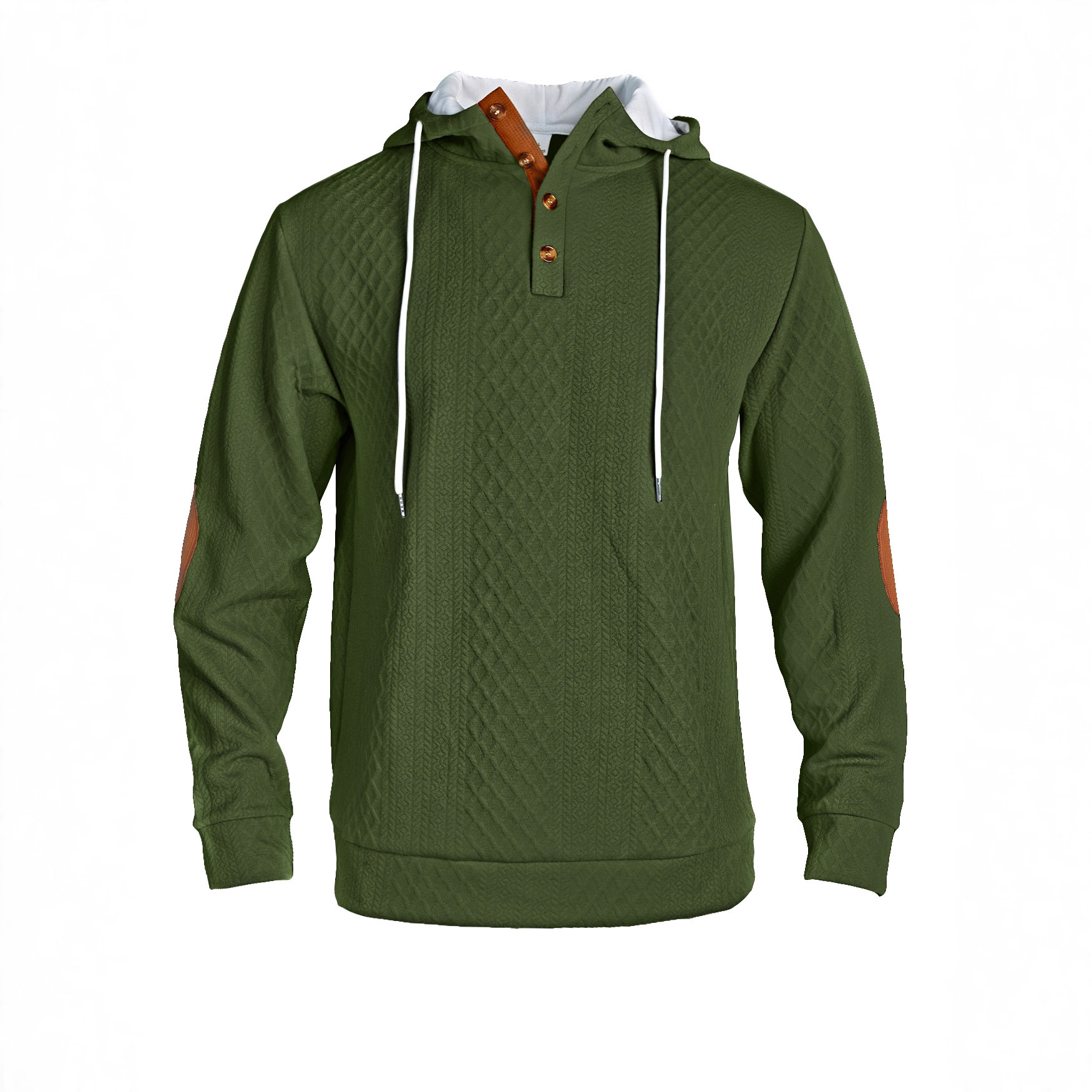 Nuevo nuevo tamaño transfronterizo europeo Amazon TK Jacquard sólido sombrero chaqueta deportiva casual engrosado chaqueta de hombre