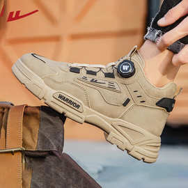 回力男鞋马丁靴秋季新款高帮休闲运动工装鞋男士户外登山鞋子男款