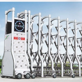 出入口机;伸缩门;亭子