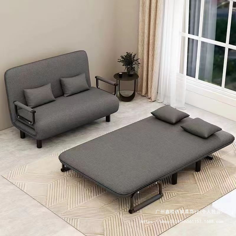 Folding Sofa Bed Multi-Functional Dual-Use Fabric Sofa Office Lunch Break Sofa Chair Small Apartment Simple Sofa