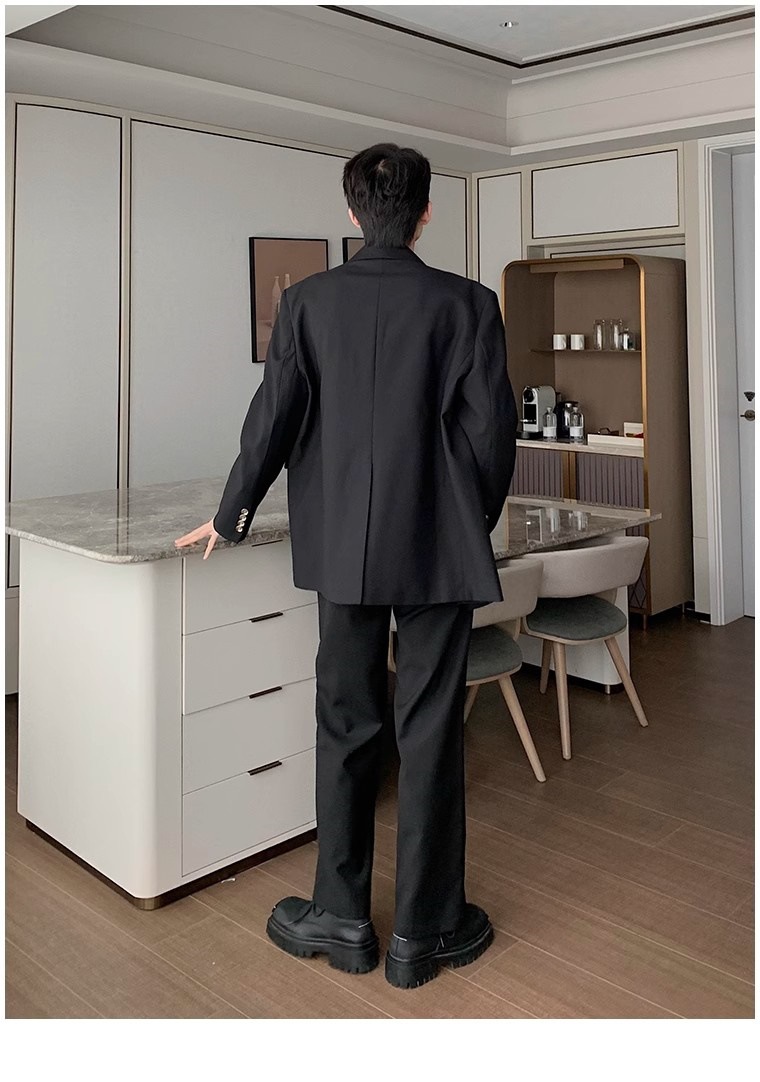 1 American Style Autumn Winter Mature Casual Blazer For Men 2025 New Trendy Brand High-end Loose Versatile Jacket_viptrois.com