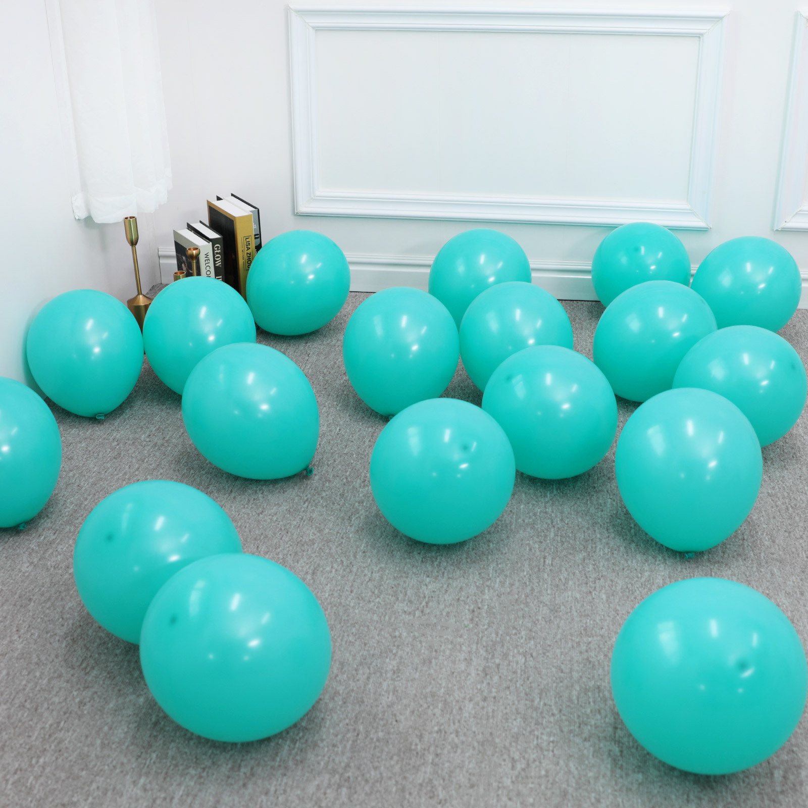 12 inch 2.8g round visiting America thickened balloon shape wedding birthday decoration printed logo matte balloon