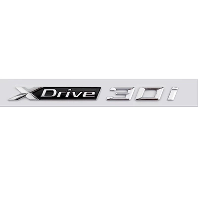 Logo Side Tail Sticker Modification | Car logo - xdrive30i-silver-new-model