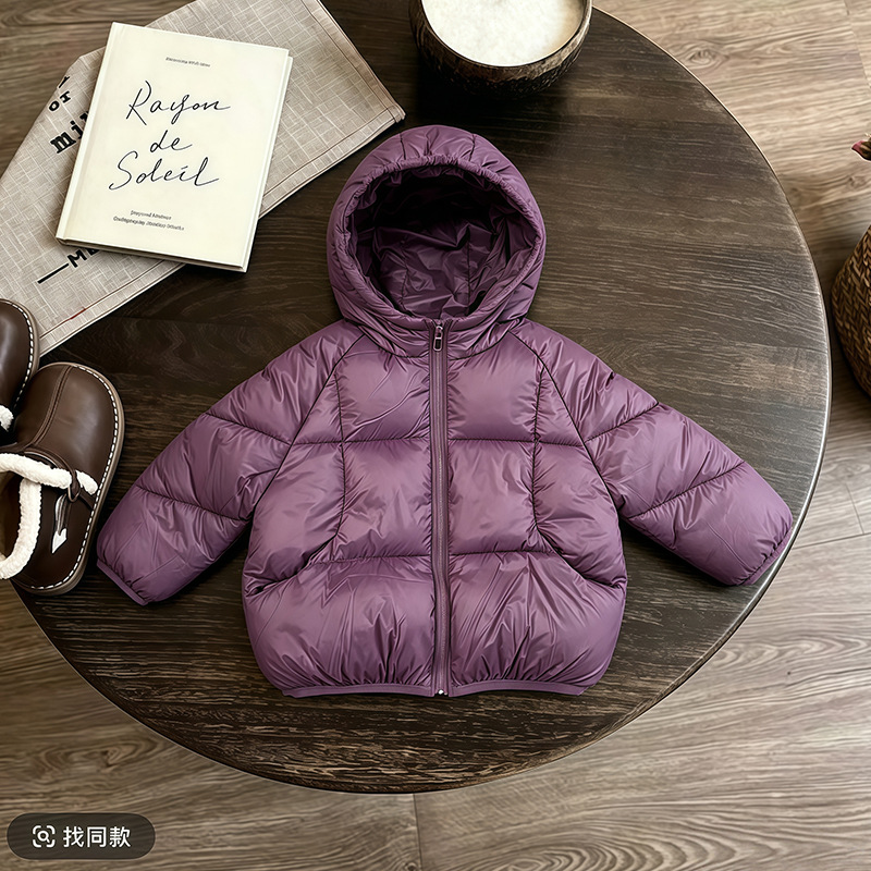 Ropa de algodón invierno 2026 nueva ropa de algodón ligera de invierno gruesa de aire exterior corto abrigo de invierno infantil image 7