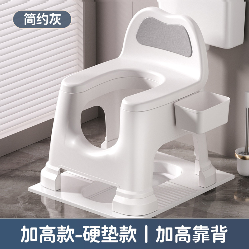 Silla Inodoro Portátil para Adultos de Plástico Lavable para Baño image 8