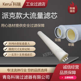 派克款大流量滤芯精密过滤器配套单圈/双圈大通量滤芯PP折叠滤芯