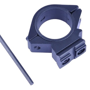 Flashlight clip 25/30mm aluminum alloy clip with washer strong and durable fixture aiming fixture clip