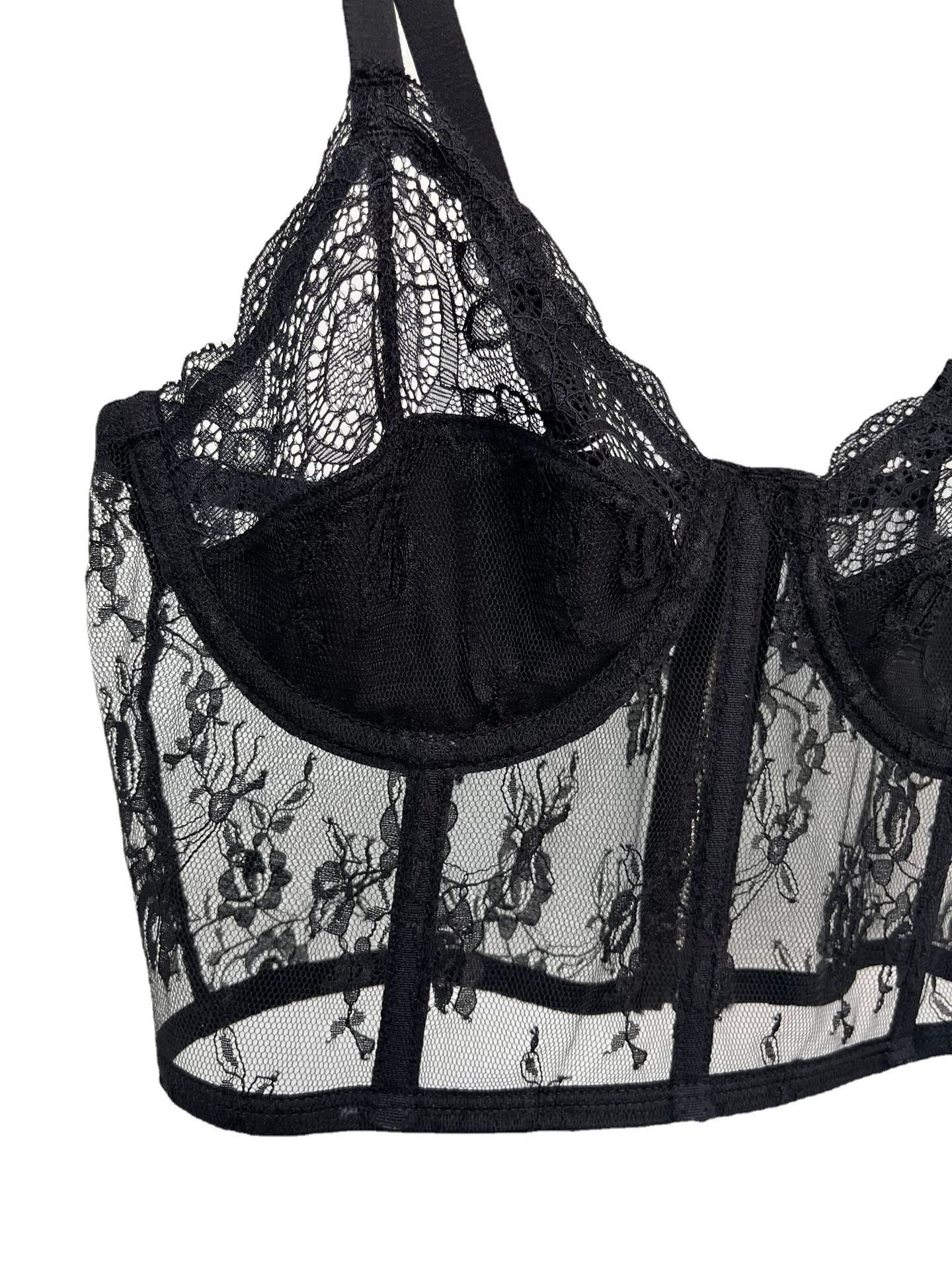 露美背性感內(nèi)衣御姐甜辣魚骨蕾絲內(nèi)衣吊帶文胸bras配禮服批發(fā)定制