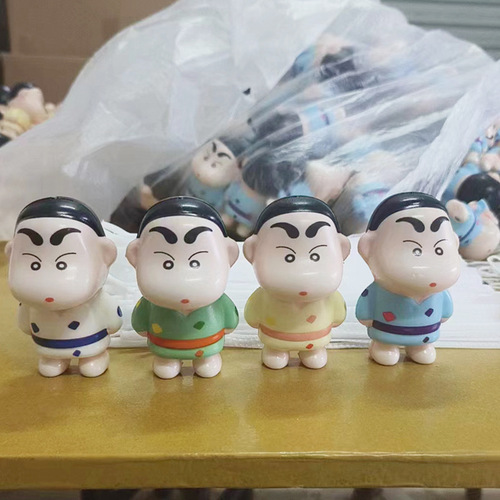 Creative Crayon Shinchan Children's Bounce Stress Relief Squeeze Toy Doll Venting Internet Red Gift Decorative Item 