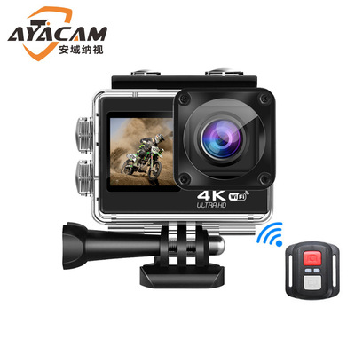 跨境热销4K Action Camera户外相机1.3寸双彩屏4K防水 运动摄像机|ru