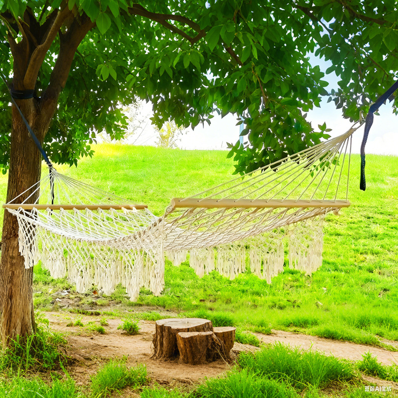 Medio, lleno de hamacas al aire libre tiktok shop xiyin Temu Amazon una grúa de campamento engrosada