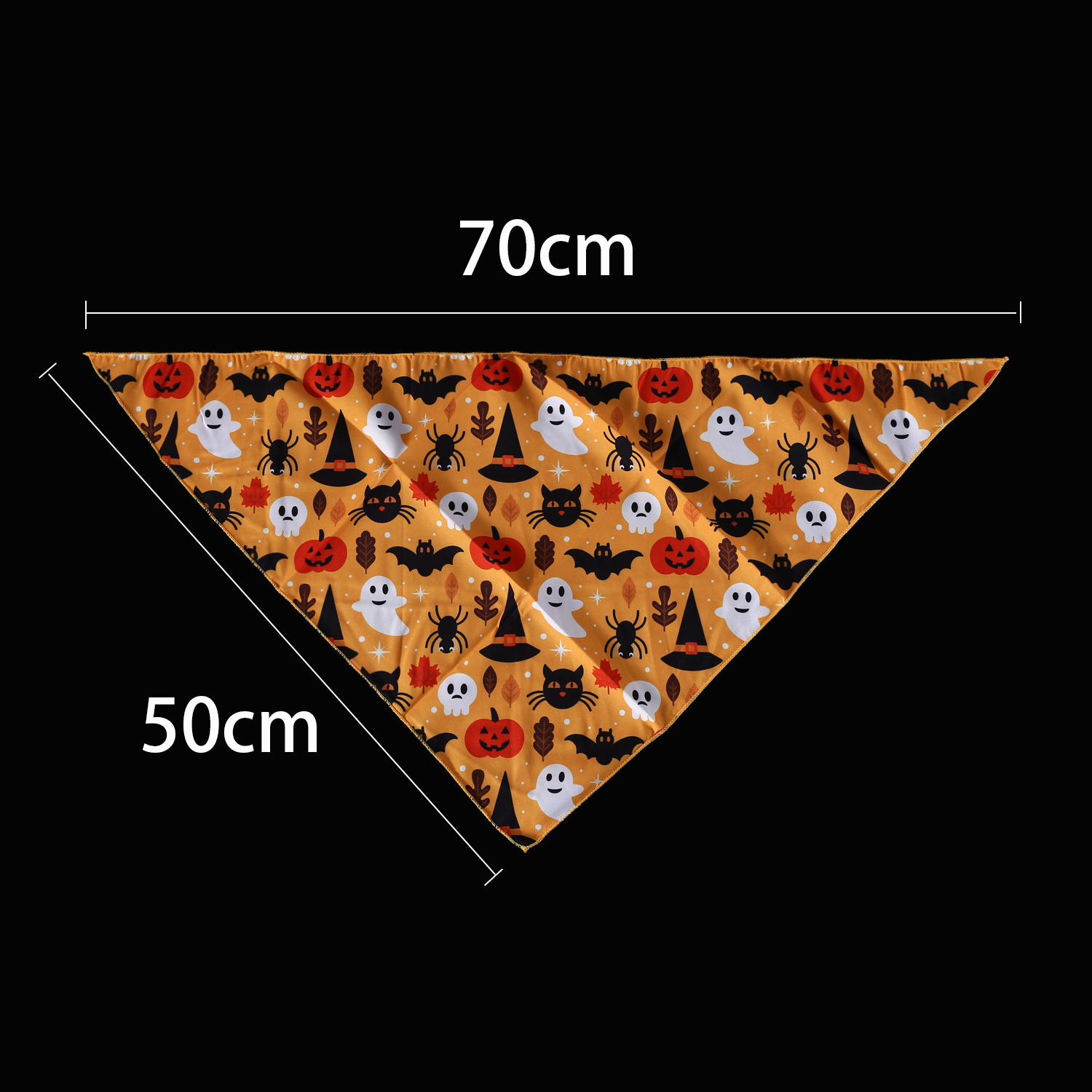 2024 mascotas Halloween set murciélagos araña calabaza sombrero tocado de encaje围裙 pañuelo gato perro