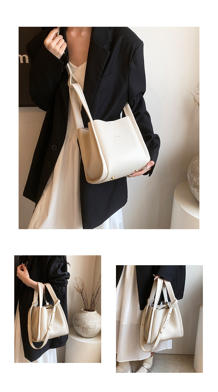 Borse piccole avanzate ed eleganti per le donne Borse a tracolla alla moda e semplici Borse a secchiello alla moda e piccole borse a mano_voghion.com