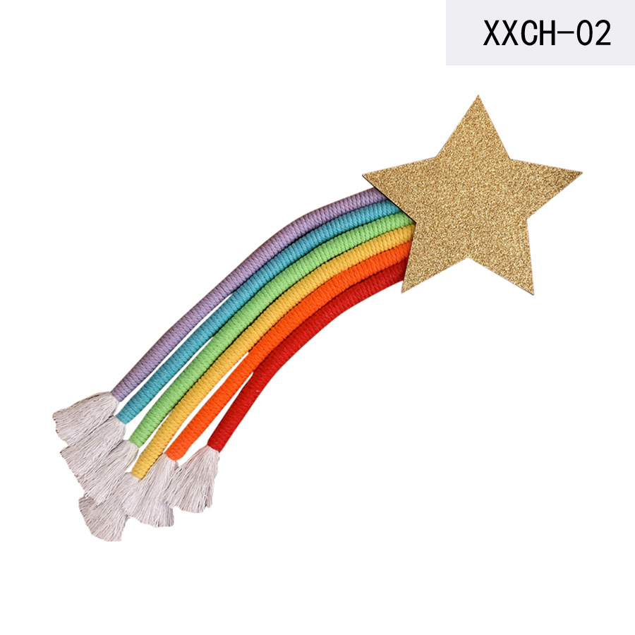 ins Decorative Nordic Rainbow Tapestries Rainbow Home Decorations Woven Hanging Tassel Decorative Wall Hanging Wall Decorations