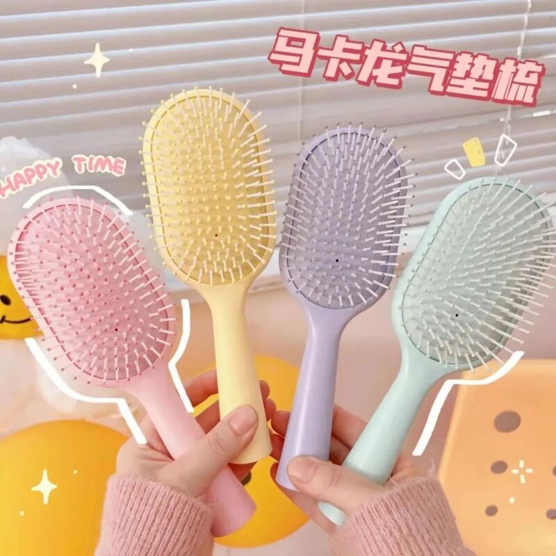 エアバッグ櫛子供学生マカロン色韓国版高颜値帯電防止ふわふわマッサージ櫛家庭用エアマット櫛|undefined