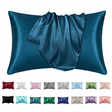 I 76424 Solid Color Satin Pillowcase ��ɫ���� ŷ���羳