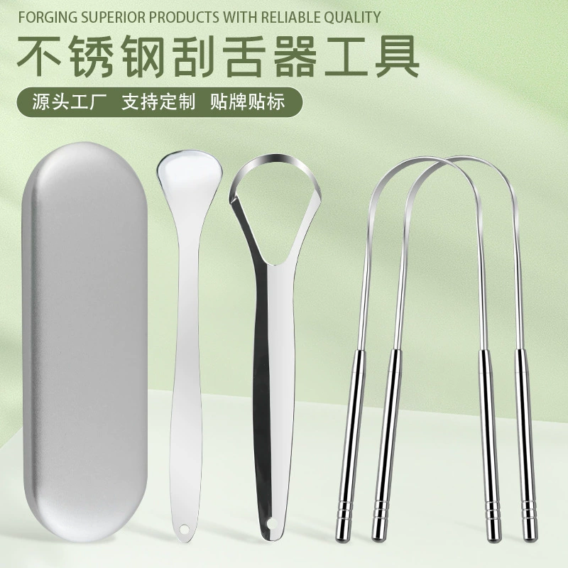 Трансграничное Специально для скребков из нержавеющей стали для удаления неприятного запаха изо рта