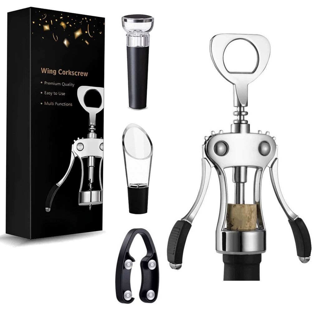 Источник производителя Трансграничный цинковый сплав блестящий крыло открывалка для бутылок пиво красное вино открывалка для вина кухонная утилита