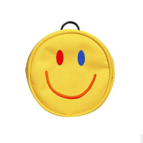  Korean style golf bag, polyester smiley face golf cover, portable zipper GOLF waist accessory bag