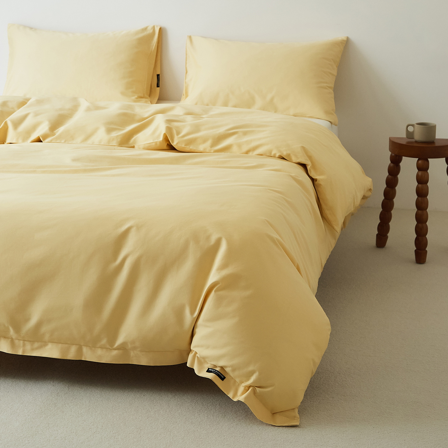 100s純綿の綿の長い綿の毛を磨いて布団カバーの単品の秋冬の厚いベッドカバーの綿の布団カバーの純色のシーツの枕カバー