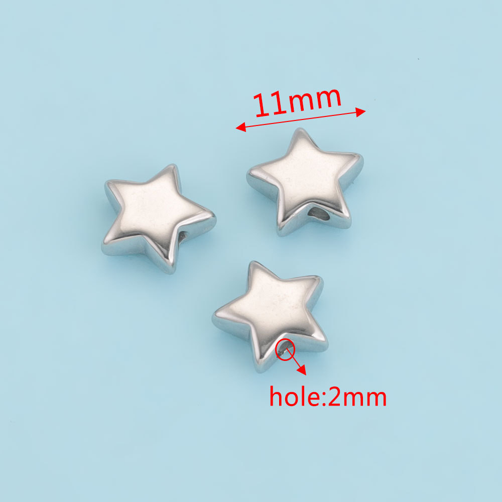 Acero inoxidable pulido Beanie perlas de perforación cuentas de tubo a través del agujero perlas de perforación cuentas de acero de titanio DIY accesorios de joyería hechos a mano