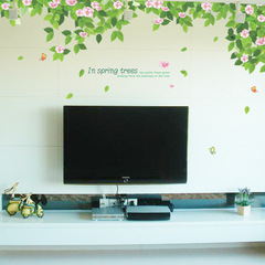 綠樹大樹客廳臥室電視背景床頭牆貼紙房間裝飾品牆壁自粘牆紙貼畫