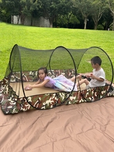 军训打地铺出差旅游户外露营防水防蚊虫免安装便携可折叠迷彩蚊帐