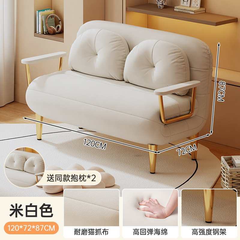 沙发床客厅小户型一体两用2025新款可折叠多功能不占地方云朵沙发|undefined