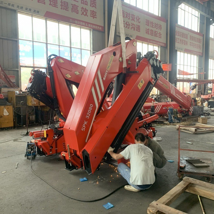 [Chengli Group] Palfinger 12 toneladas de grúa de brazo plegable con grúa de elevación doble suministro exclusivo de exportación de grúa de ingeniería