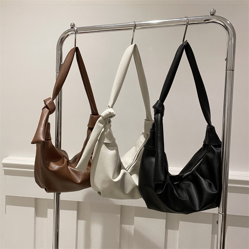 Coreana de gran capacidad retro cuero suave bolsas de calzado de calzado de estilo relajado artístico ocio viaje mochila de hombro