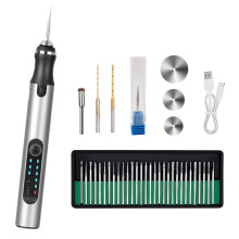 跨境E108迷你电磨 微型电钻磨甲DIY电动工具39PC调速雕刻抛光钻孔