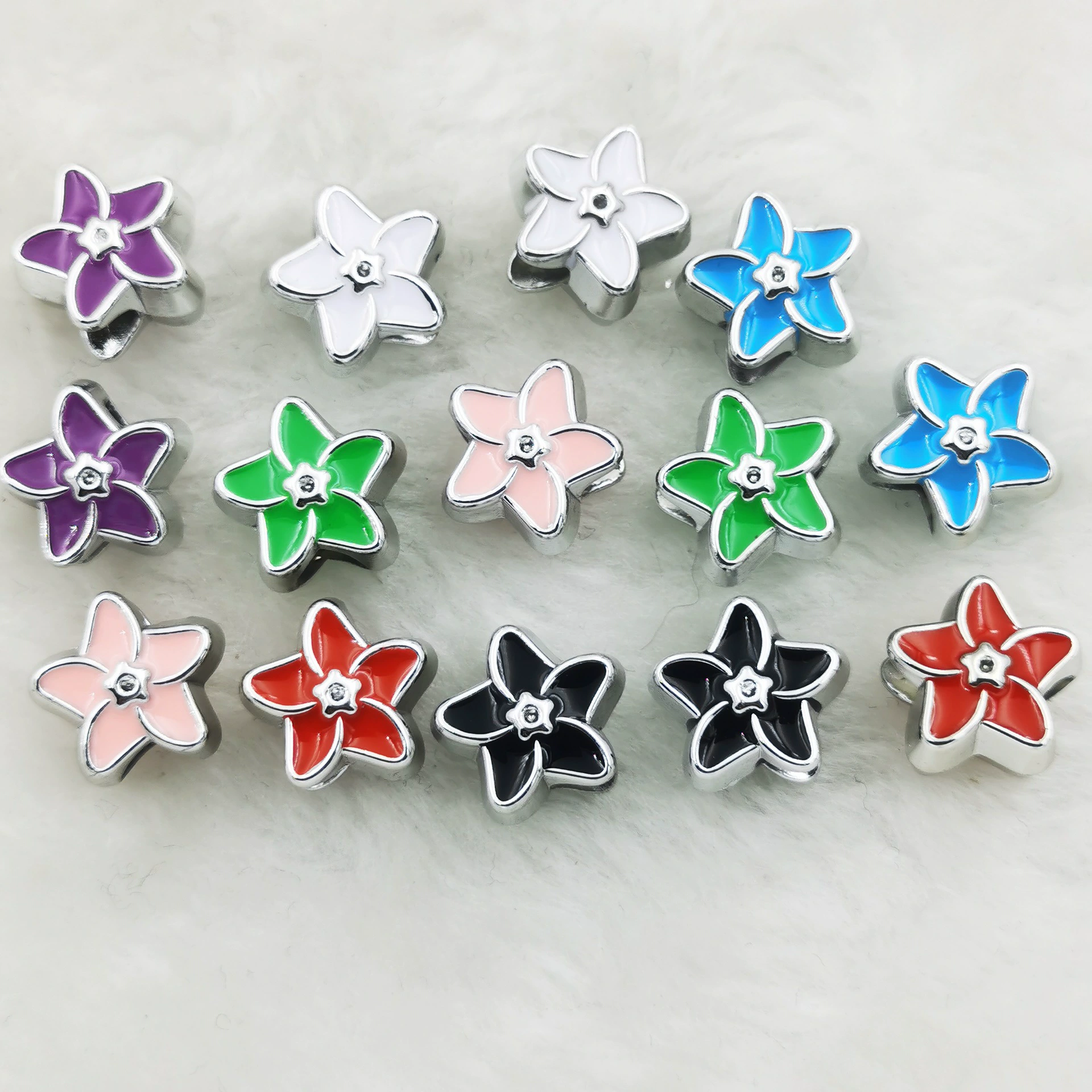 Diy ювелирные аксессуары Пластиковый цвет капли масло цветной трехмерный ветряная мельница браслет браслет бисер материал источник