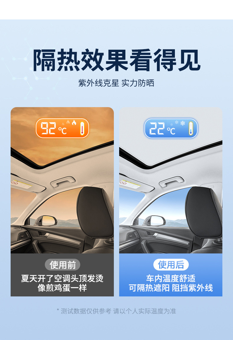 Suitable for Volkswagen Tiguan Tan Yue Tuang Suede Electrostatic Adsorption Sunroof Sunshade Sunshade Sun Insulation Sunshade