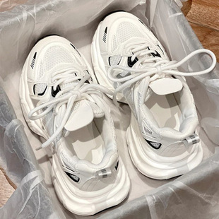 Don't move! 2025 spring and summer small white shoes Japanese retro jogging shoes fashion casual sneaker lightweight Joker Dad