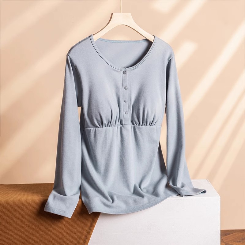 Твердый синий топ