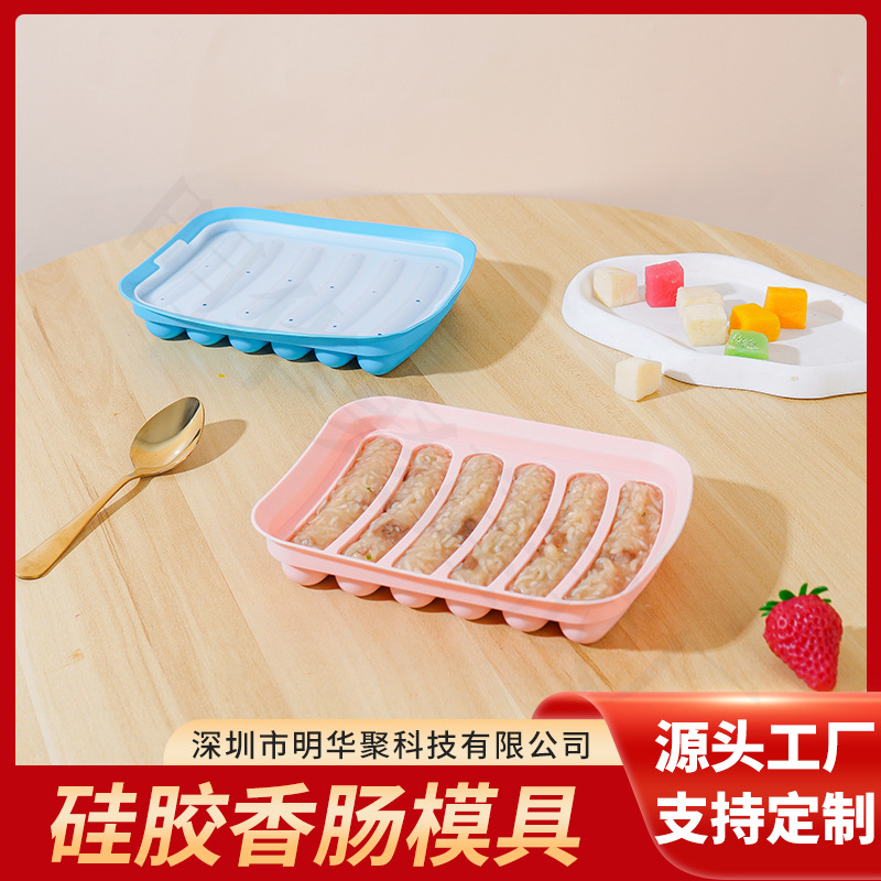 Kitchen Silicone Large Hot Dog Thickened Sausage Mold Ham Sausage Homemade DIY Baby Food Grade Egg Sausage