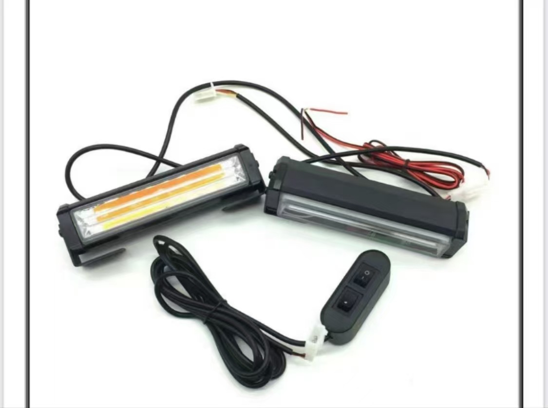 Luz de advertencia solar para automóvil, luz estroboscópica impermeable para automóvil, techo magnético, luz intermitente de advertencia de estacionamiento nocturno