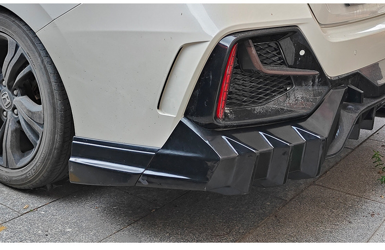 Suitable for the Tenth Generation Civic Type R Small Body Kit Rear Lip Modification, Unlimited Style Rear Corner Guards, Rear Spoiler Fk7 Fc1