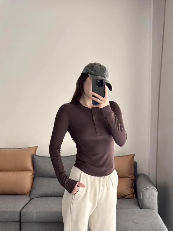 DoubleDV领织带复古撞色运动球衣长袖T恤女美式辣妹修身显瘦上衣|undefined