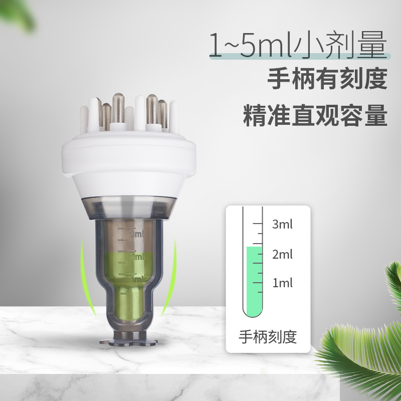 新しいミニ頭皮薬器家庭用薬器頭皮洗浄ケアガイドマッサージ櫛|undefined