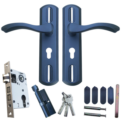 Universal Adjustable Spacing Handle Lock for Bedroom Doors, Office Doors, Multi-functional Handle Lock